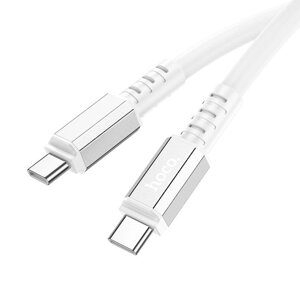 Кабель HOCO X85 Type-C to Type-C Strength charging data cable 1m 60W білий