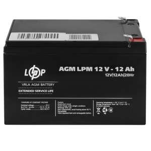 Акумулятор AGM LPM 12V - 12 Ah