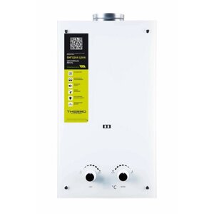 Колонка газова димохідна Thermo Alliance JSD20-10GE 10 л панель зі скла White