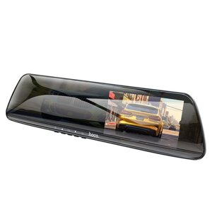 Відеореєстратор — дзеркало HOCO DV4 4.5-inch rearview mirror driving recorder (2 камери)