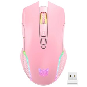 Миша ONIKUMA Gaming wireless CW905 RGB рожева