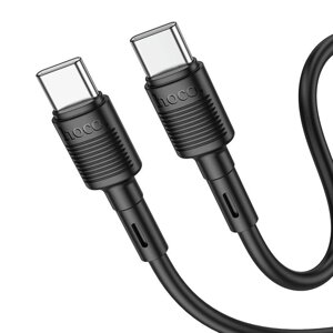 Кабель HOCO Type-C to Type-C Victory charging data cable X83 чорний 1 метр