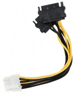 Кабель живлення для PCI express 8pin — 2*SATA CC-PSU-83