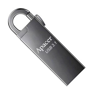 Флешка з карабіном Apacer AH15A 32 GB USB 3.1 металева