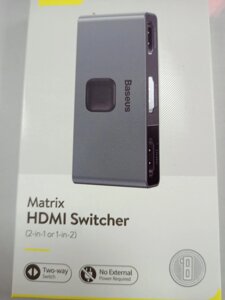 Розгалужувач Matrix Hdmi Switcher Baseus двосторонній адаптер