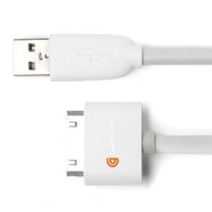 Кабель usb Apple 30 pin для iPhone 4 білий Griffin