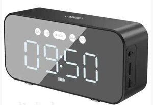 Настільний годинник із бездротовою акустикою XO F41 Mirror Clock