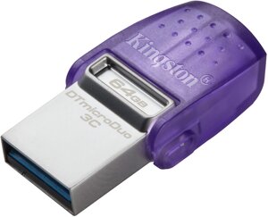 USB-флеш накопичувач металевий Kingston DT microDuo 3C 64 GB (DTDUO3CG3/64GB)