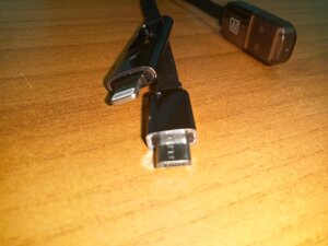 Кабель Remax Aurora 2 в 1 трансформер Lightning micro Usb