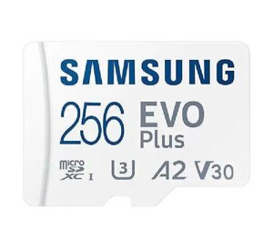 Картка пам'яті Samsung Evo Plus microSDHC 256 GB C10 UHS-I R100 MB/s (MB-MC256KA/EU)