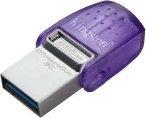 USB-флешка металева Kingston DT MicroDuo 3C 256 GB (DTDUO3CG3/256GB)