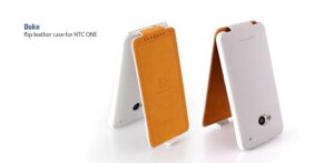 Флип чехол Hoco Duke flip leather case for Htc One, white HT-L006