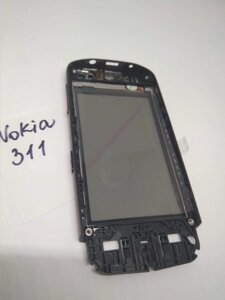 Тачскрин Nokia Asha 311 з рамкою чорний