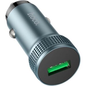 Автомобільний зарядний адаптер швидкого заряджання HOCO Z49A Level single port car charger 18W QC3.0 сірий