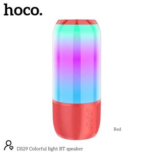 Акустика Hoco Colorful light BT speaker DS29 бездротова колонка червона