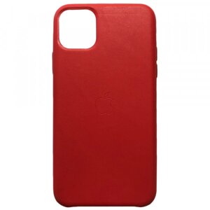 Чохол накладка Leather Case для iPhone 11 червоний