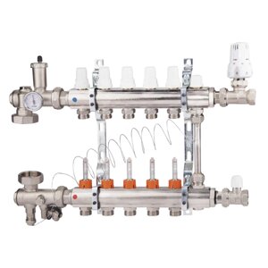 Колекторна група Icma 3/4" 5 виходів, з витратоміром NoA2K013