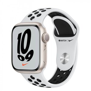 Смарт-годинник Apple Watch Series 7 41 mm Nike EU платиново чорний