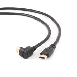 Кабель кутовий Cablexpert HDMI — HDMI v1.4 1.8 метра чорний