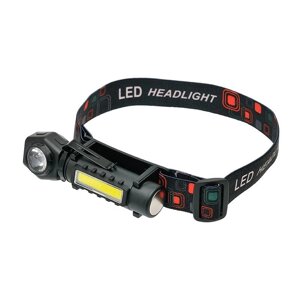 Ліхтарик налобний LED RL-211 Type-C, XPE LED+COB, Magnetic fix torch