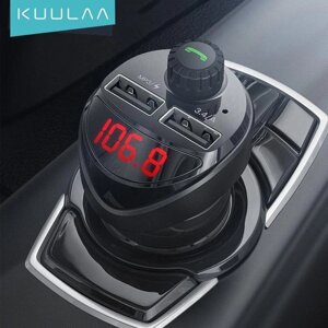 Fm-модулятор Bluetooth приймач автомобільний комбайн все в одному Kuulaa LC-01