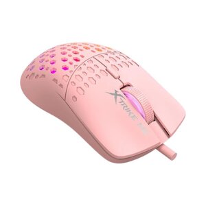 Миша ігрова XTRIKE ME GM-209P gaming mouse 1200-8000 6 Step DPI рожева