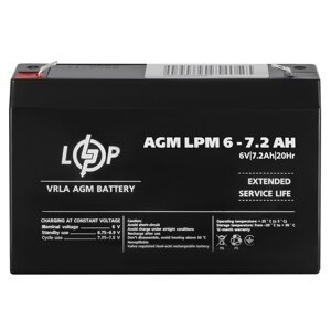 Акумулятор AGM LPM 6V - 7.2 Ah