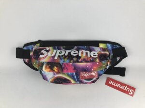 Сумка бананка на пояс Supreme галактика