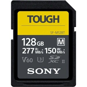 Картка пам'яті Sony 128 GB SDXC C10 UHS-II U3 V60 SFM128T. SYM