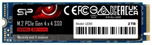 Диск SSD 500 GB Silicon Power UD85 M. 2 2280 PCI-Ex 4.0*4 NVMe