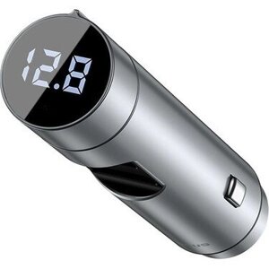 Автоадаптер MP3-плеєр хаб USB Baseus Energy Column CCNLZ-C0S сріблястий