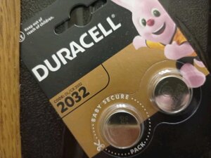 Батарейка для пультів у машину мат плаття Cr-2032 Duracell