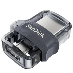 Flash-накопичувач 2 в 1 — SanDisk Ultra Dual Drive OTG M3.0 256Gb (150Mb/s)