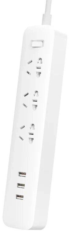 Подовжувач Xiaomi Mi Power Strip 27 W (3 розетки 3 USB) 1.8 m (MJCXB02QM, NRB4049CN) EU Plug Євро вилка від компанії da1 - фото 1