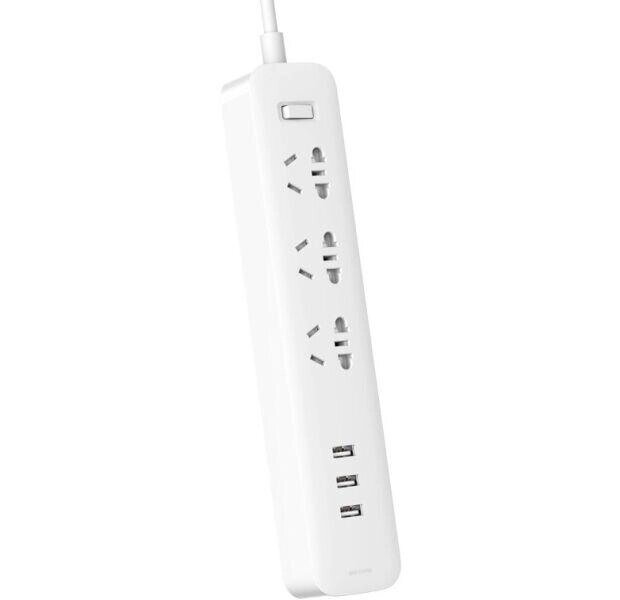 Подовжувач Xiaomi Mi Power Strip (3 розетки + 3 USB-port) 27W NRB4049CN від компанії da1 - фото 1