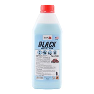 Поліроль-молочко для пластику Nowax Black концентрат 1 літр NX01125