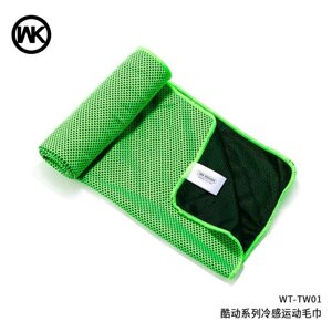 Рушник для спортзалу бамбуковий WK Sport towel WT-TW01 90x30cm зелений