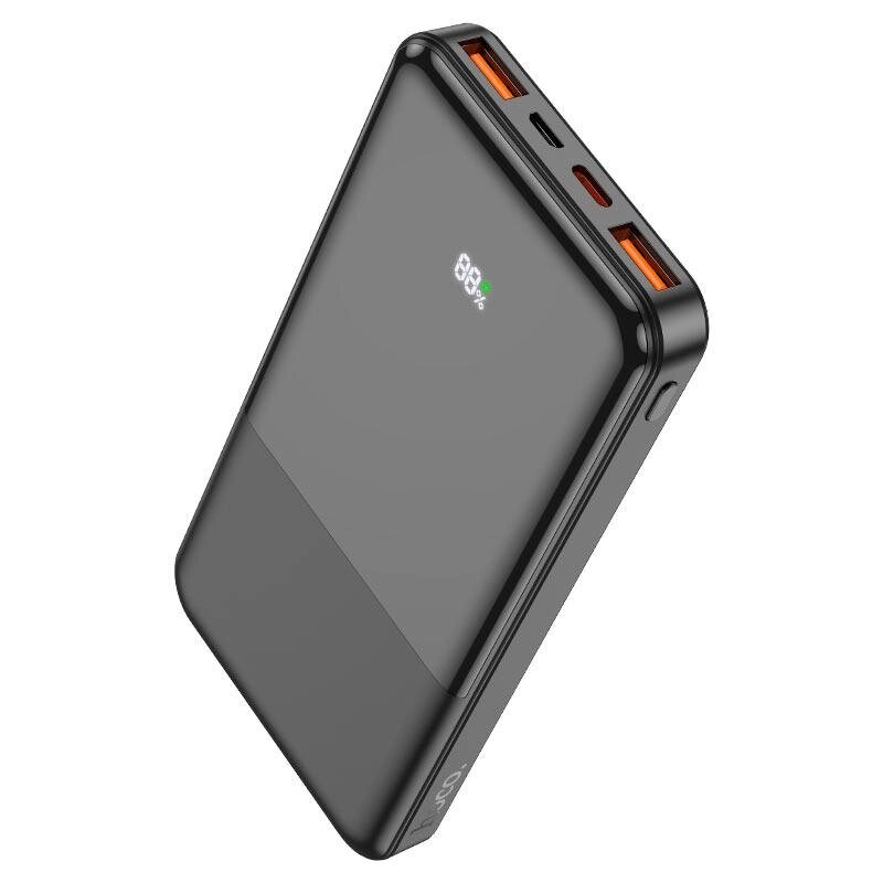 Портативна батарея — зовнішній акумулятор HOCO J108 22.5W 10000mAh чорний від компанії da1 - фото 1