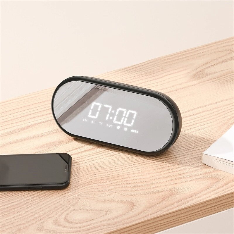 Портативна колонка + годинник електронний BASEUS Encok Wireless Speaker 24 hours on Digital Clock E09 від компанії da1 - фото 1