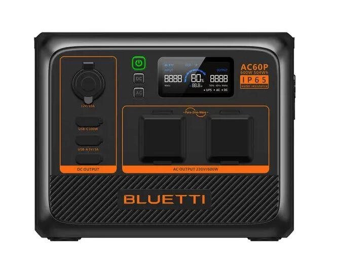 Портативна зарядна станція BLUETTI AC60P 600W 504WH від компанії da1 - фото 1