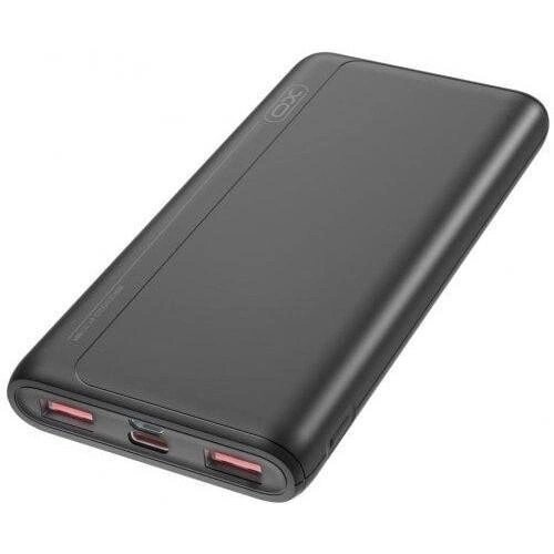 Портативний акумулятор чорний XO PR126 Power bank USB 22.5W+PD20W 10000mAh від компанії da1 - фото 1