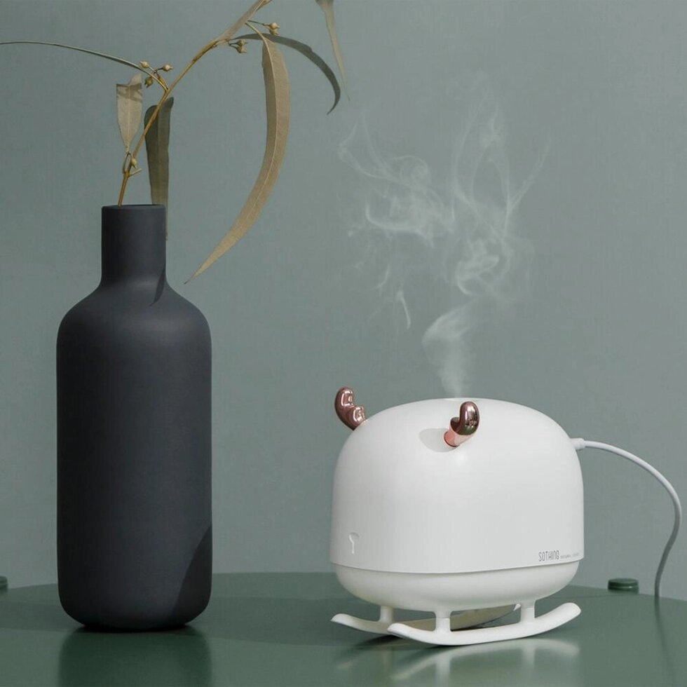 Портативний зволожувач повітря Xiaomi Sothing Deer Humidifier and Light (DSHJ-H-009) білий від компанії da1 - фото 1