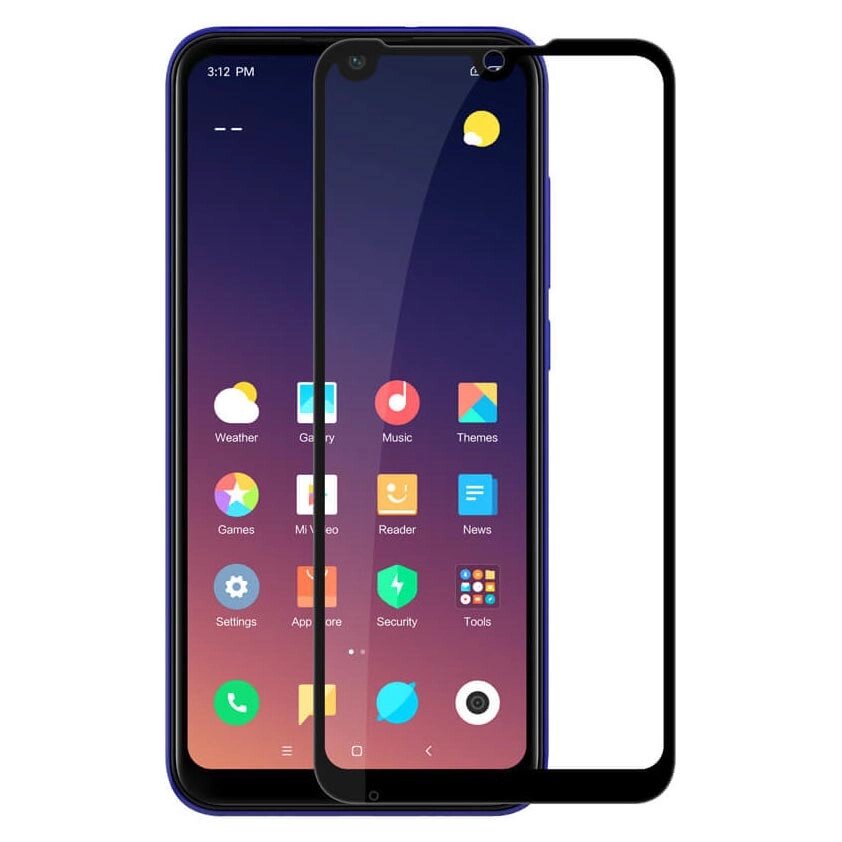 Протиударне скло Realme 6 Pro Florence повного проклеювання Full Cover чорне від компанії da1 - фото 1