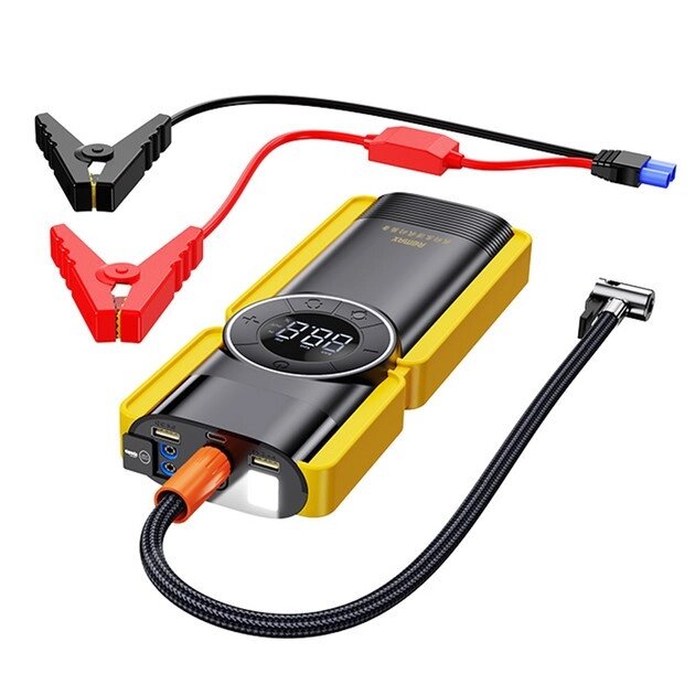 Пускозарядний пристрій — стартер і насос 2 в 1 — REMAX RPP-510 Portable Car Jump Starter&Air Pump від компанії da1 - фото 1