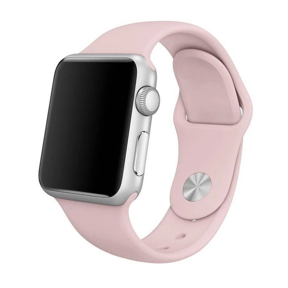 Ремінець Apple Watch 42mm Pink Silicone від компанії da1 - фото 1