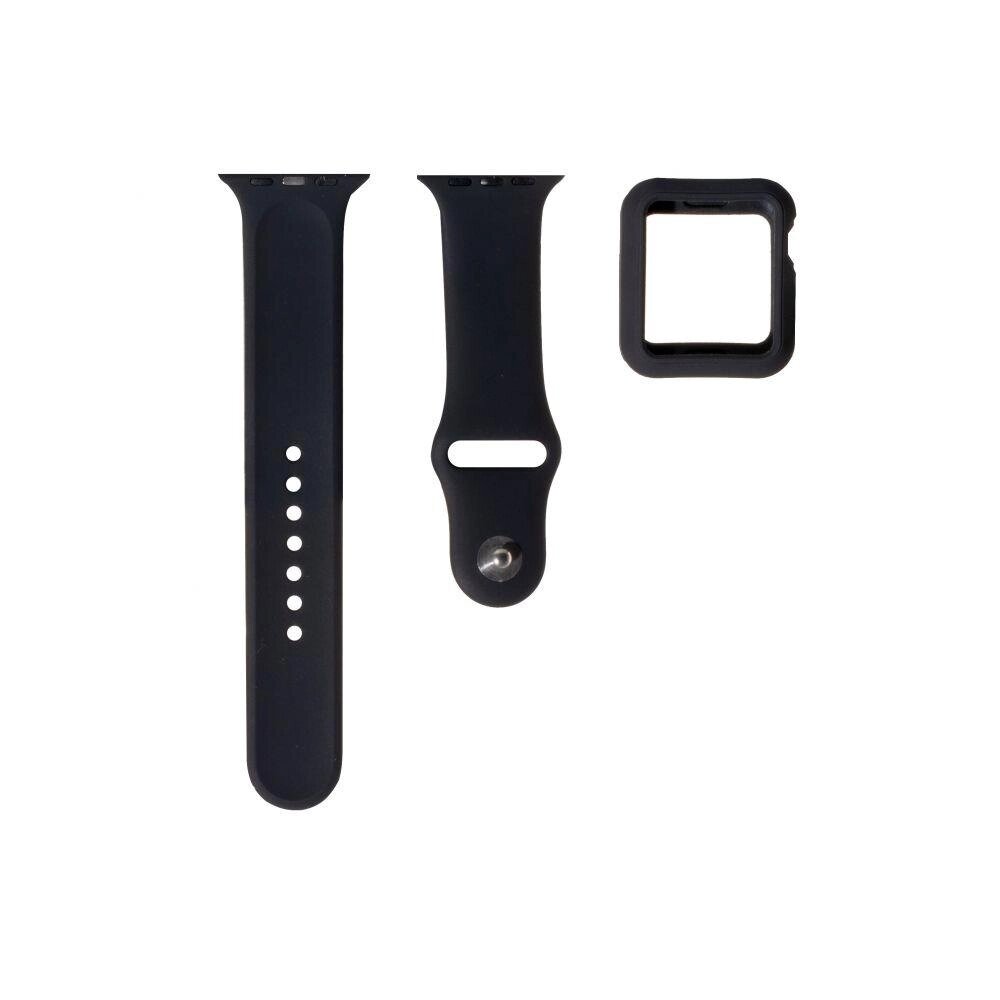 Ремінець для Apple Watch Band Silicone One-Piece + Protect Case 44 mm від компанії da1 - фото 1