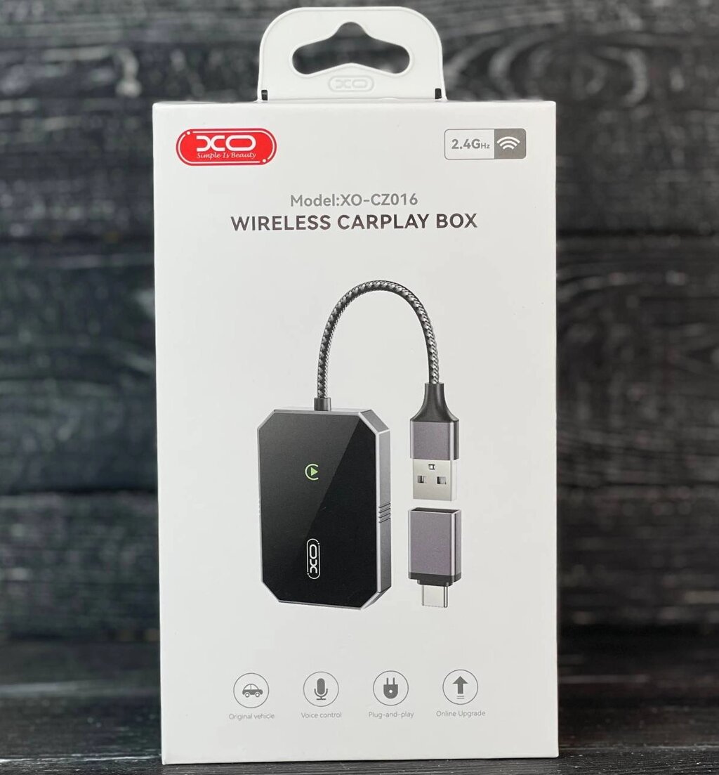 Ресивер приймач бездротовий XO cz016 Carplay Adapter Bluetooth від компанії da1 - фото 1