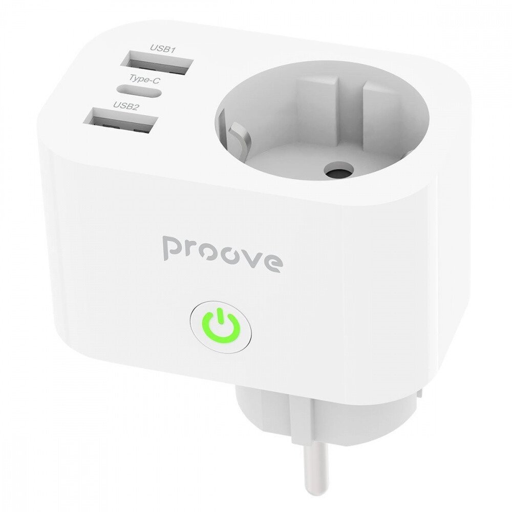 Розумна розетка Proove Rapid Smart Socket PD-02 EU 1AC PSRP20210002 від компанії da1 - фото 1