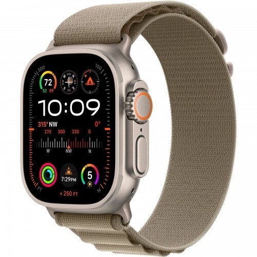 Розумний годинник Apple Watch Ultra 2 49mm Titanium Case with Olive Alpine Loop Small (MREX3 / MRFH3) від компанії da1 - фото 1