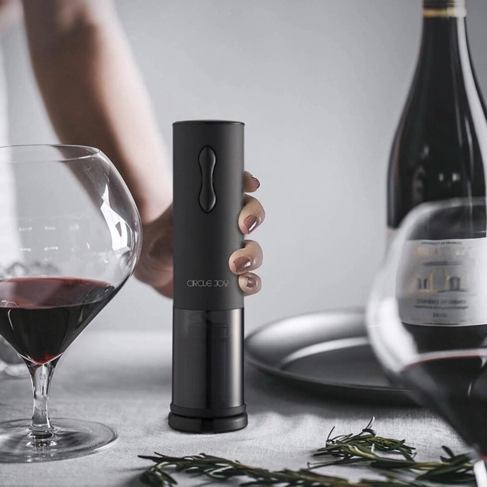 Розумний коркотяг Xiaomi Circle Joy Mini Electric Wine Opener (CJ-EKPQ04/CJ-EKPQ03) чорний від компанії da1 - фото 1